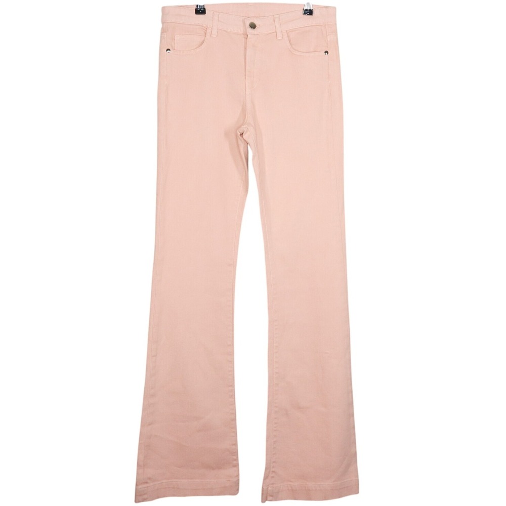 L'autre Chose Jeans Womens Size 29 Blush Pink Flare Leg Made in Italy NWT